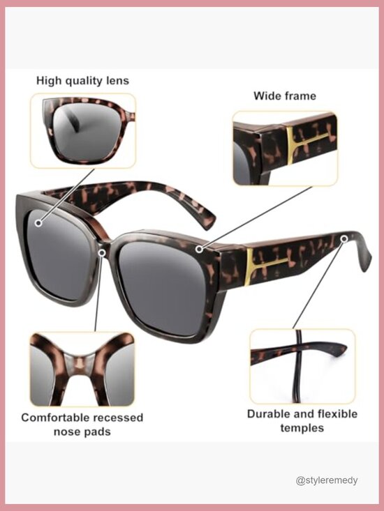 Polarized Fit Over Glasses Sunglasses, Lightweight OTG, UV400 Protection main image 7